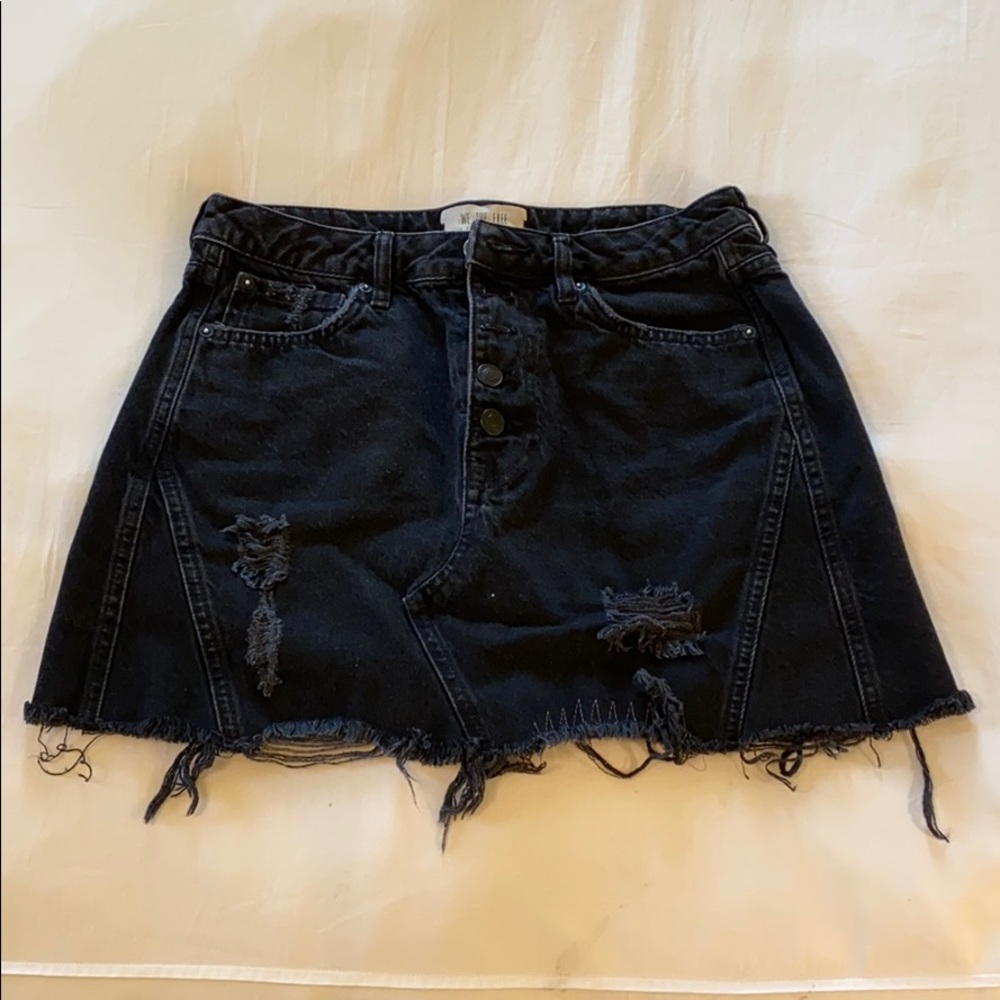 Free People Jean Skirt